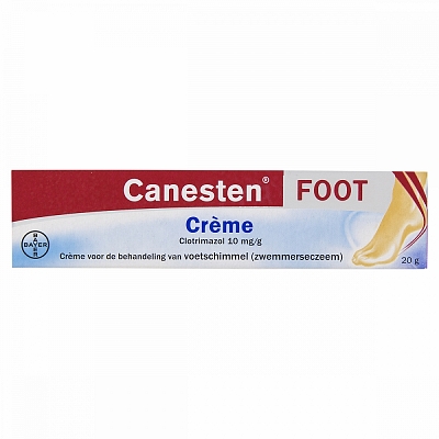 CANESTEN VOETCREME CLOTRM.10MG 20GR