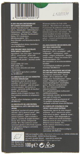 VIVANI TABLET MELK HELE HAZELNOOT 100 GRAM