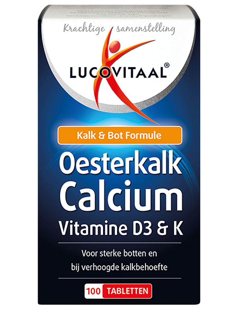 LUCOVITAAL OESTERKALK CALCIUM 100TB