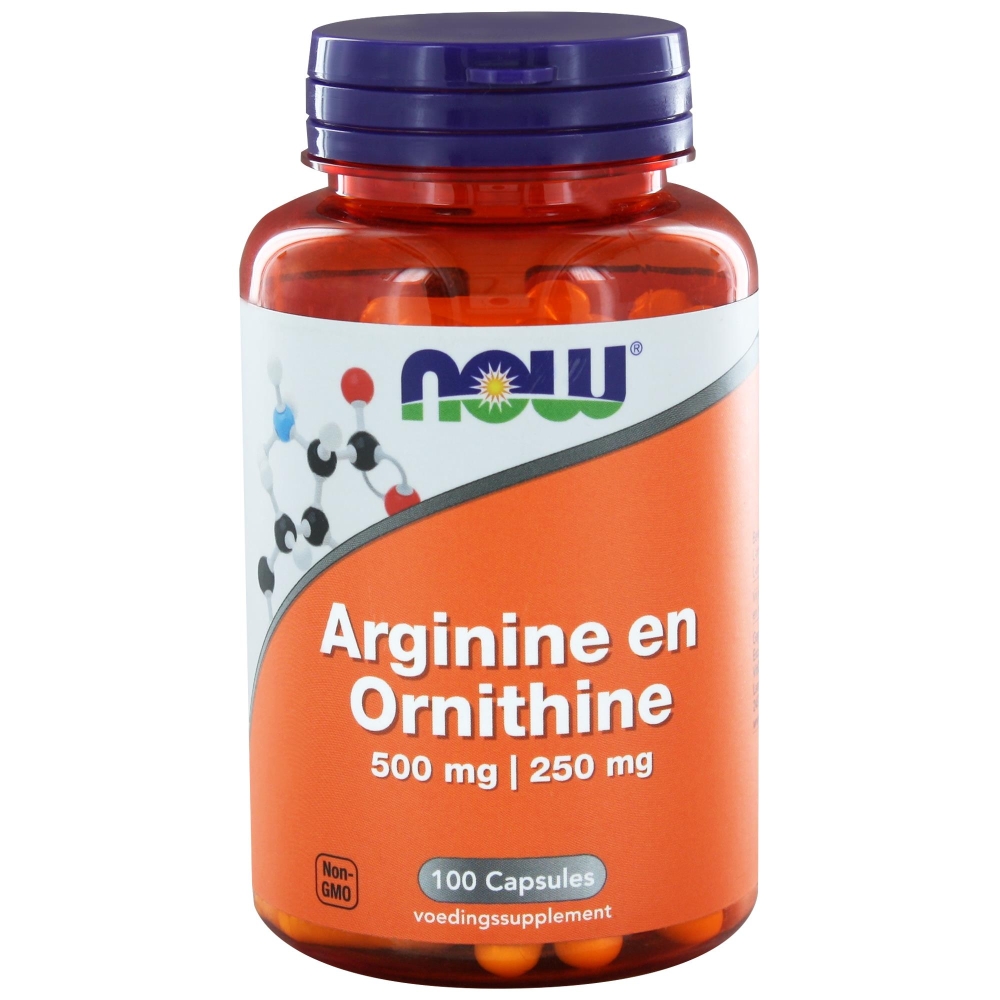 NOW ARGININE&ORNITHINE 500/250 100ST