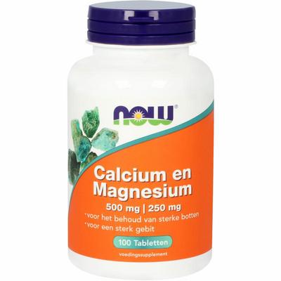 NOW CALCIUM 500&MAGNESIUM250 100TB