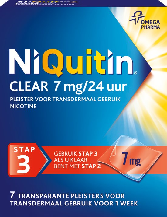 NIQUITIN PLEISTER 7MG STAP 3 7ST