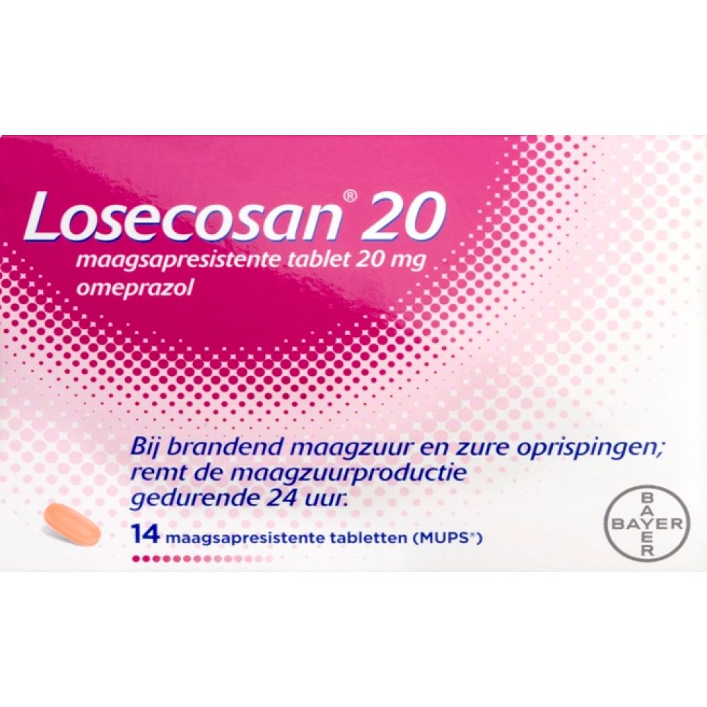 LOSECOSAN OMEPRAZOL 20MG UAD 14TB