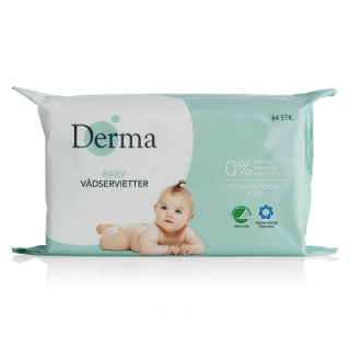 DERMA ECO BABY WIPES BABYDOEK 64ST