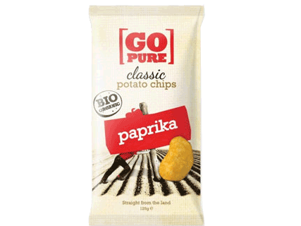 GO PURE CHIPS PAPRIKA 125 GRAM