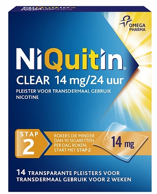 NIQUITIN PLEISTER 14MG STAP 2 14ST