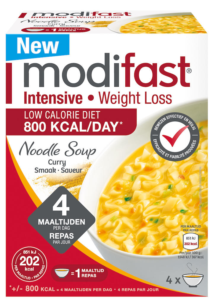 MODIFAST SOEP CURRY NOODLE 220GR