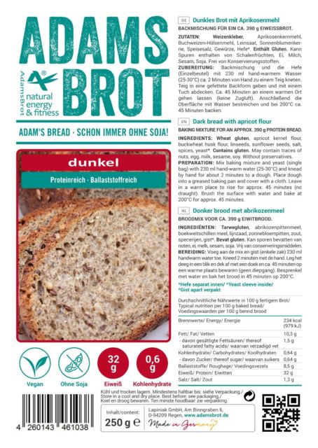 ADAMS BROT BROODMIX DONKER 250GR