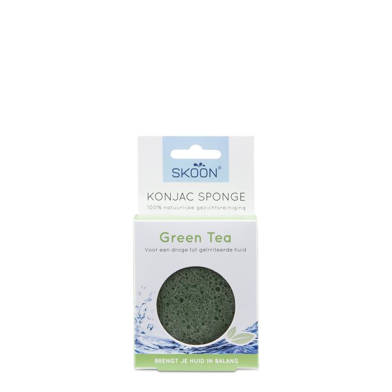 SKOON KONJAC SPONGE GREEN TEA 1ST