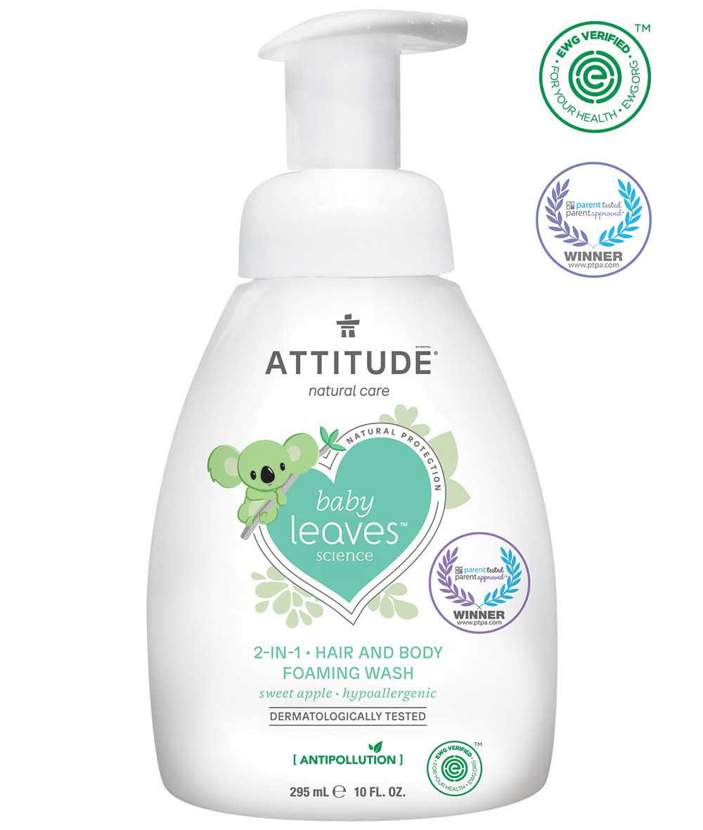 ATTITUDE LL 2IN1 FOAMING WASH 295ML