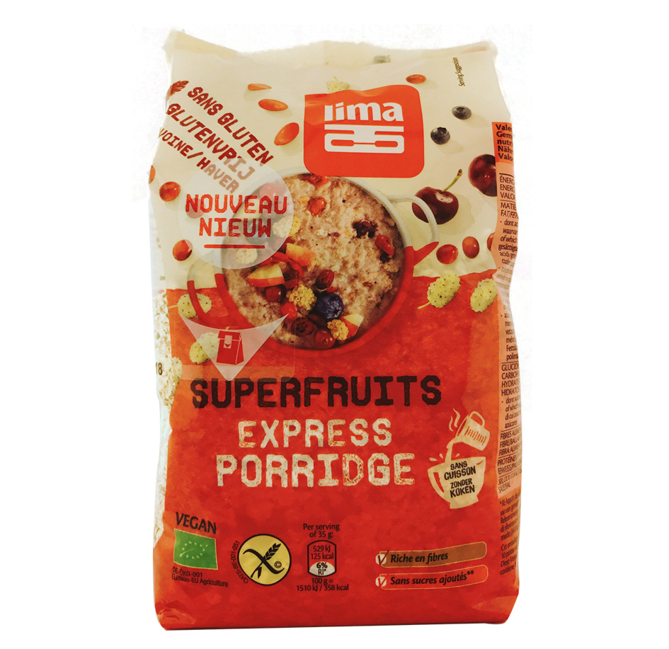 LIMA PORRIDGE SUPERFRUITS BIO 350GR