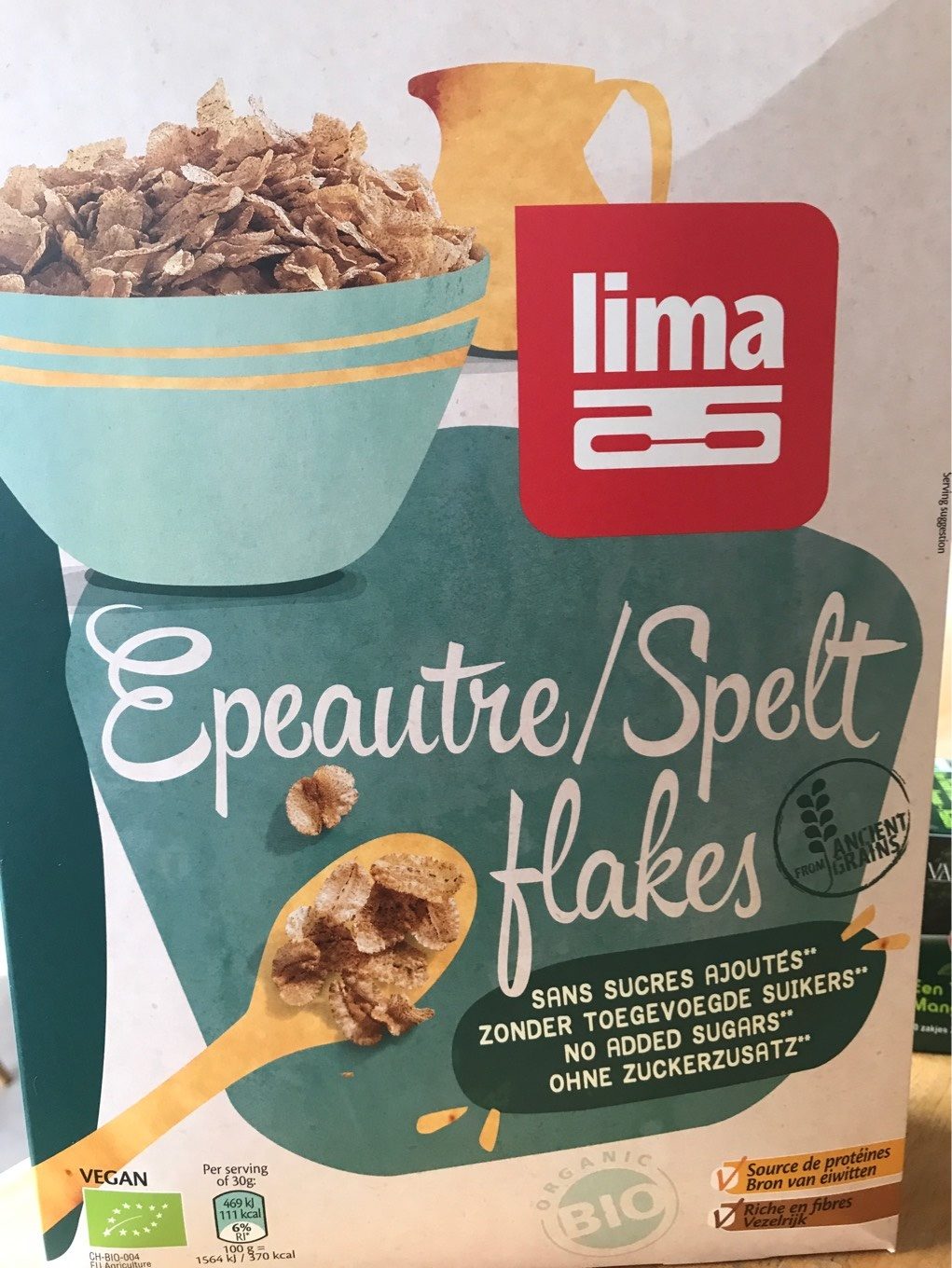 LIMA SPELTFLAKES BIO 375GR