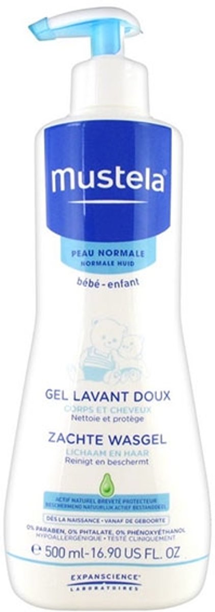 MUSTELA NH WASGEL ZACHT 500ML