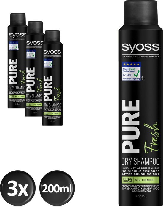 SYOSS DROOGSHAMPOO PURE FR- 200ML
