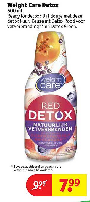 WEIGHT CARE DETOX RED VETVERBR 500ML