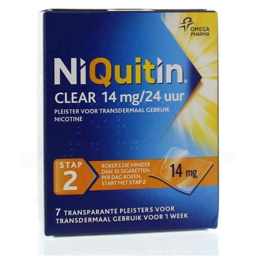 NIQUITIN PLEISTER 14MG STAP 2 7ST