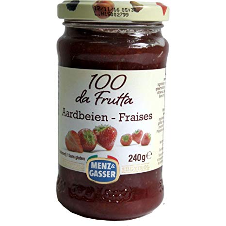 YON FRUITBELEG AARDBEI BIO 250GR
