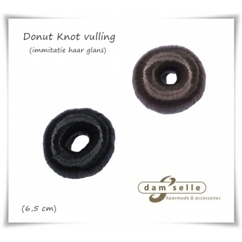 HAIR MODE DONUT ZWART 7,5CM 1ST