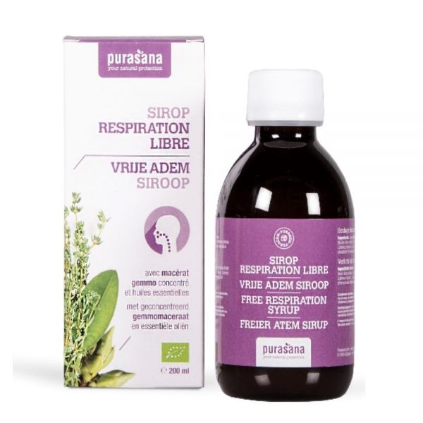 PURASANA SIROOP VRIJE ADEM BIO 200ML