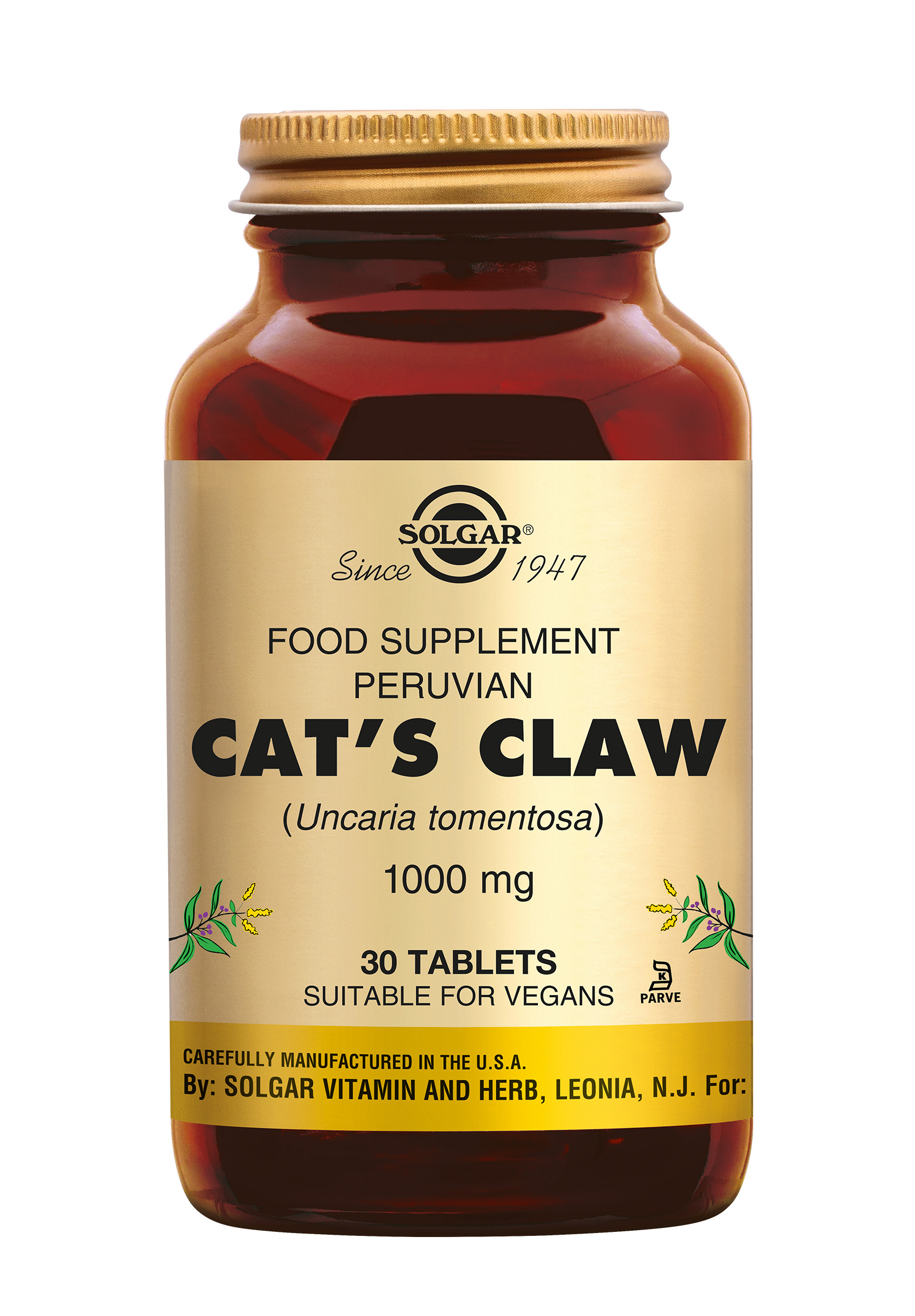 Solgar Cat's Claw 1000 mg (30 stuks)