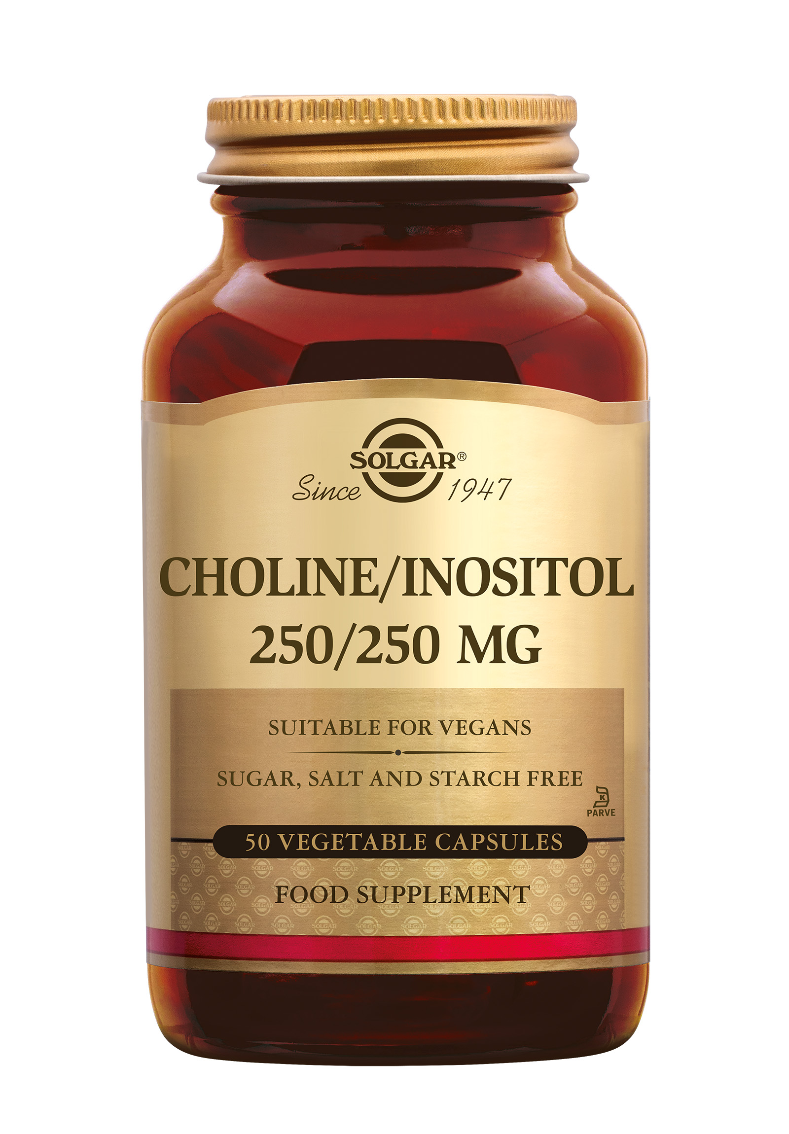 Solgar Choline/Inositol 250/250 mg (50 stuks)