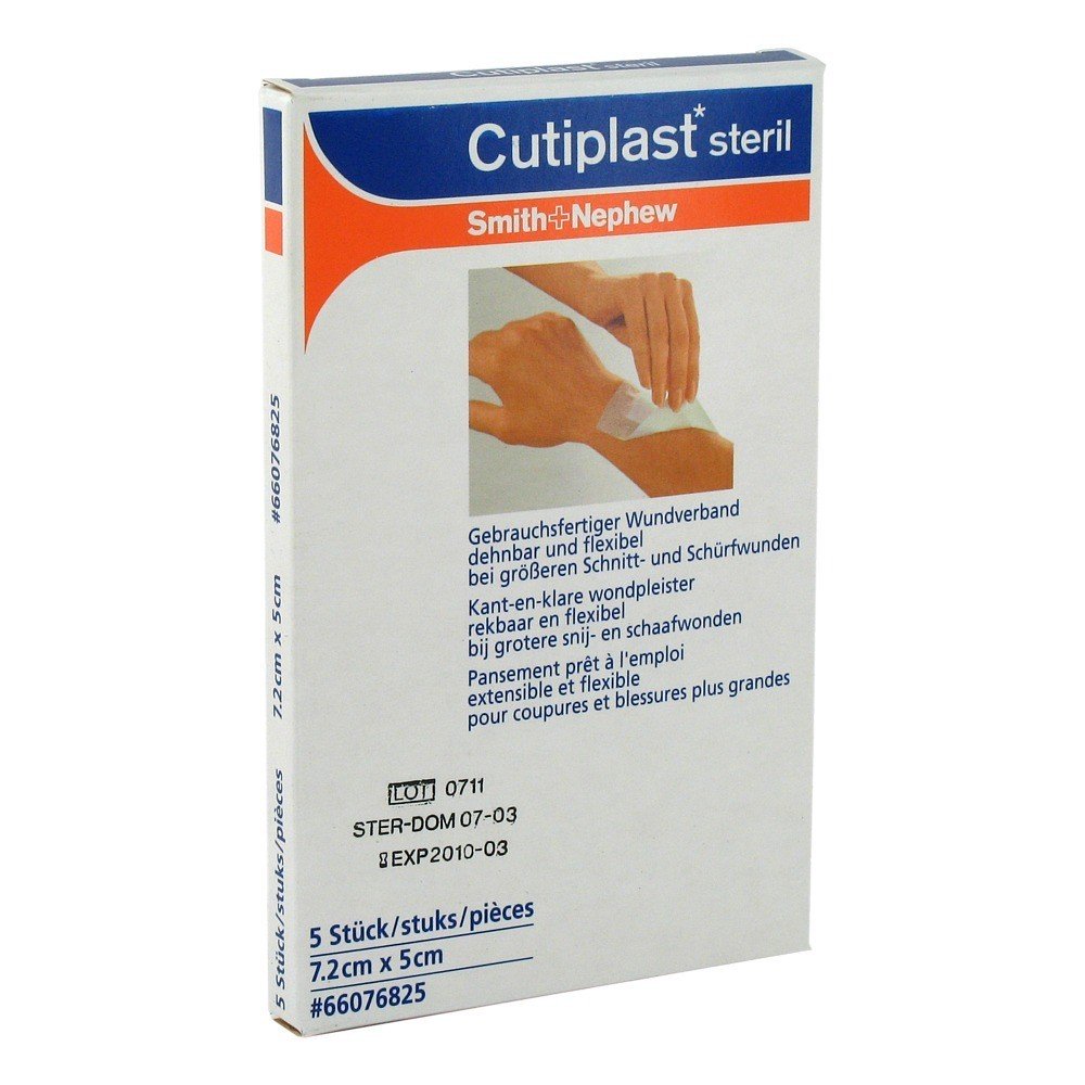 CUTIPLAST STERIEL 7.2X5- 5ST