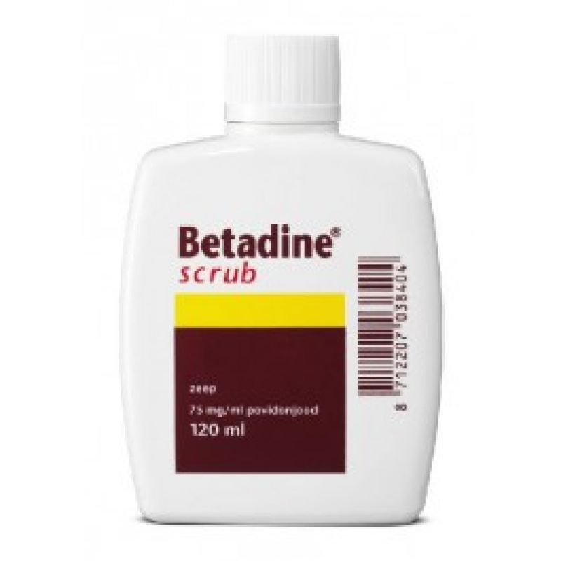 BETADINE SCR 75MG VLB ZEEP UAD 120ML