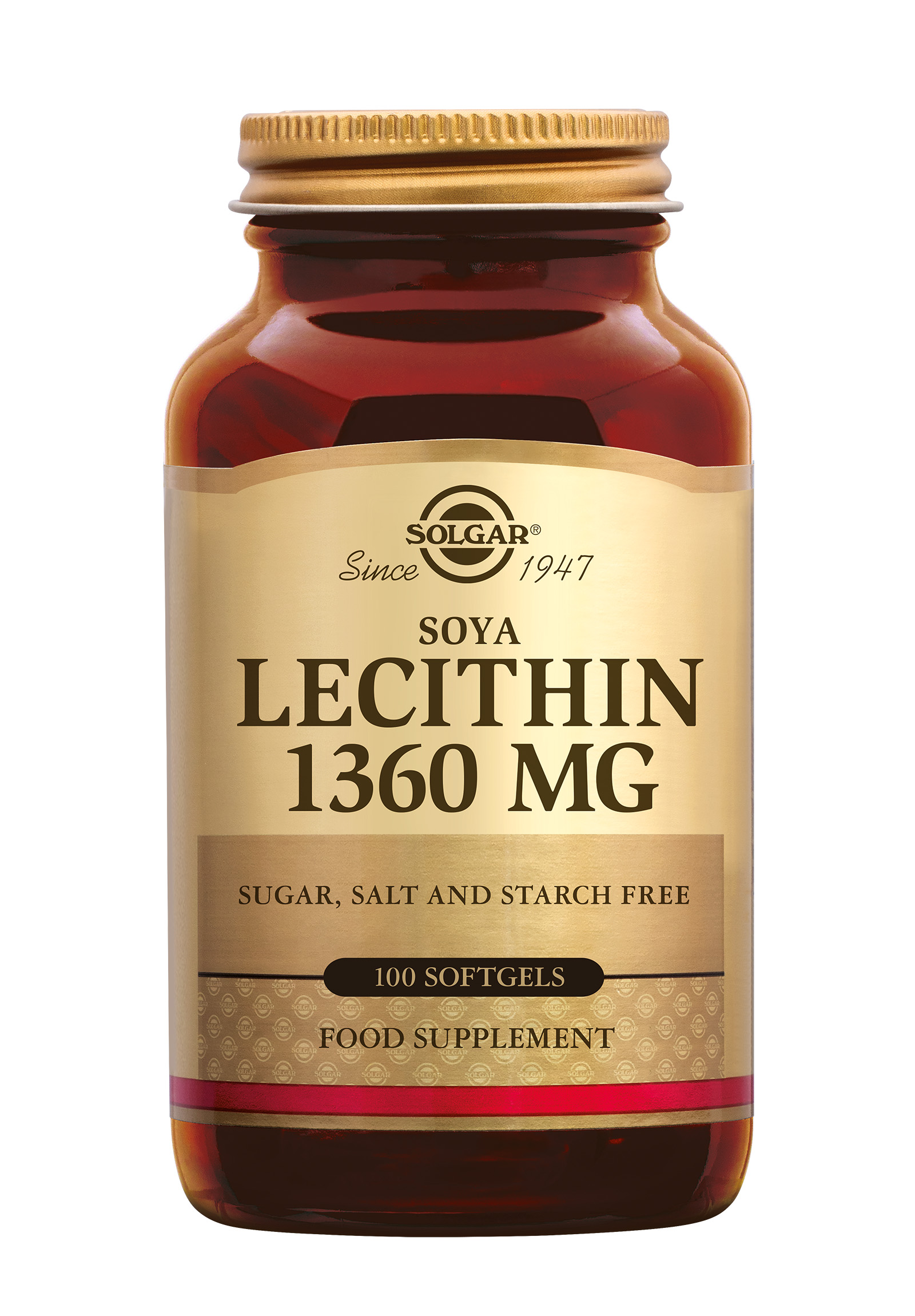 Solgar Lecithin 1360 mg (100 stuks)