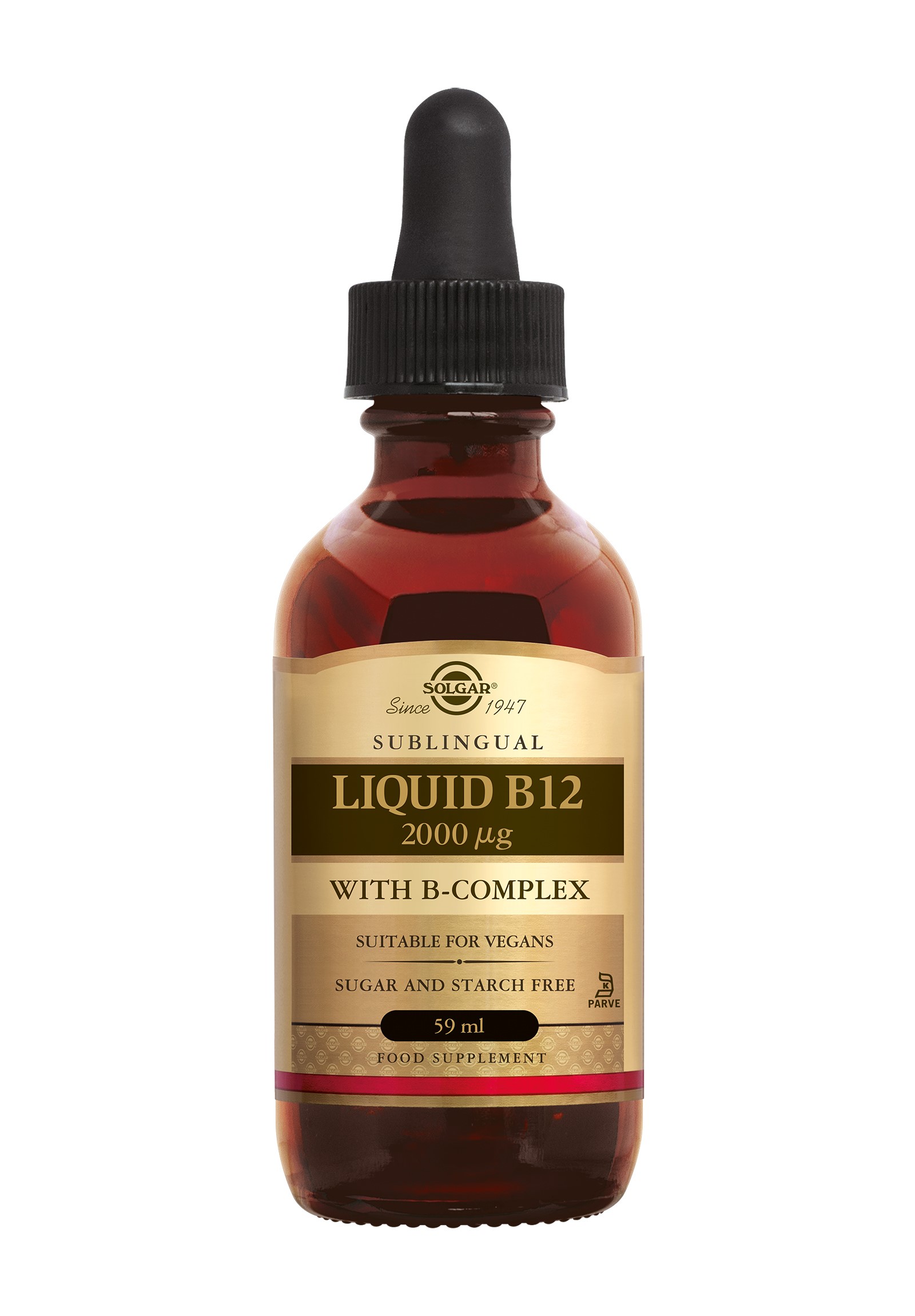 Solgar Liquid B-12 2000 mcg (druppels) (59 stuks)