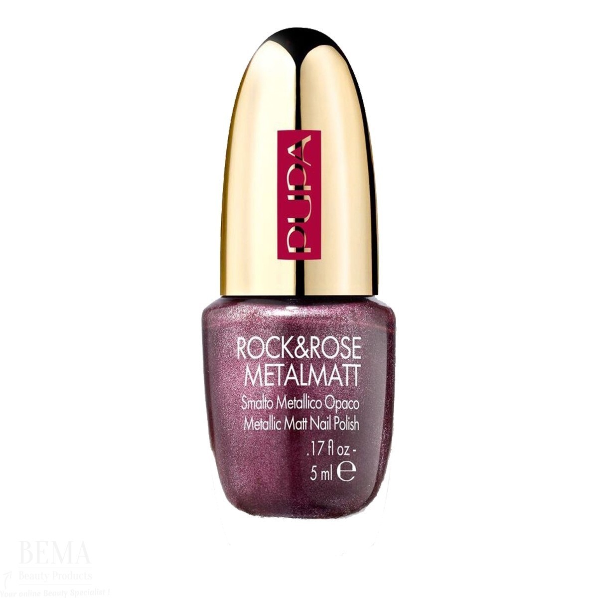 PUPA ROCK & ROSE 3D METALMATT NAIL POLISH 001 5 ML