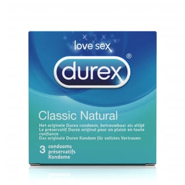 DUREX CONDOOM NATURAL 3 3ST