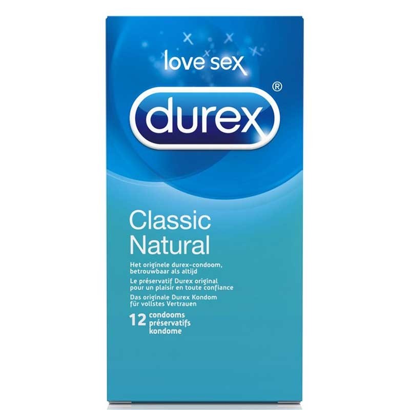 DUREX CONDOOM ORIGINAL NATURAL 12ST