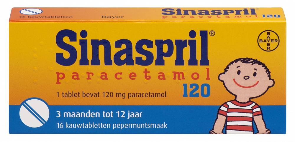 SINASPRIL PARACETAML 120MG UAD 16ST