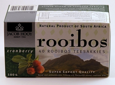 HOOY ROOIBOS CRANBERRY ZAKJE 40ST