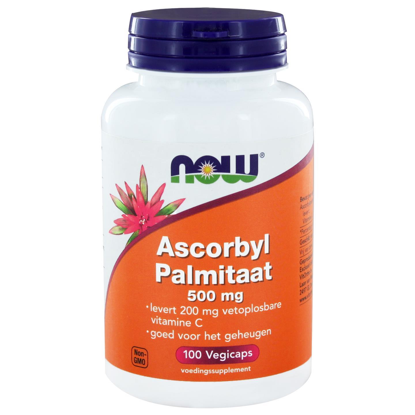 NOW ASCORBYL PALMITAAT 500MG 100ST