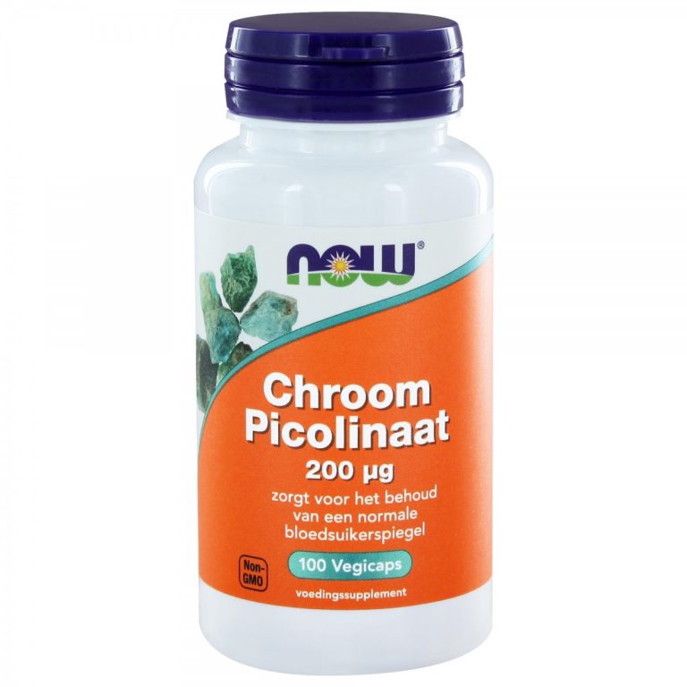 NOW CHROOM PICOLINAAT 200MCG 100ST