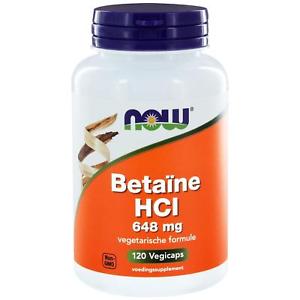 NOW BETAINE HCI 648MG 120ST