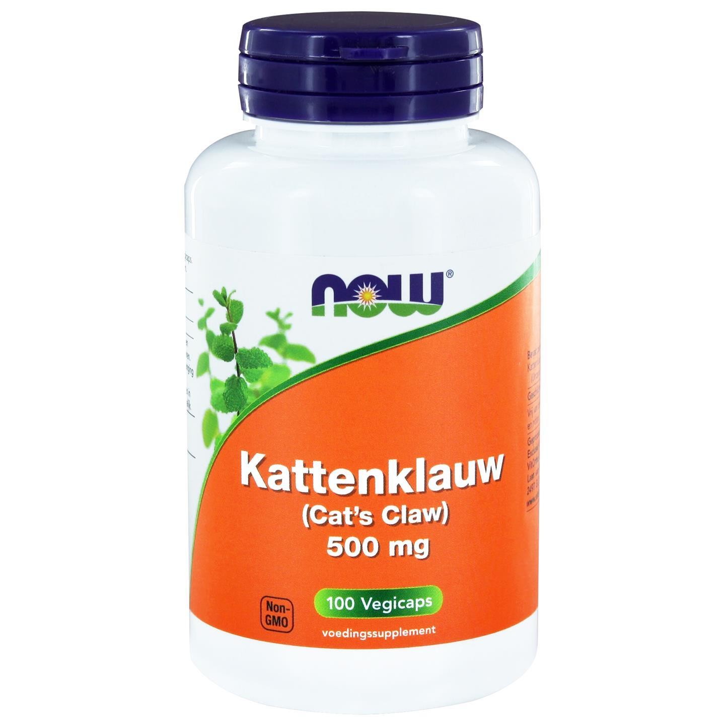 NOW KATTENKLAUW 500MG 100ST