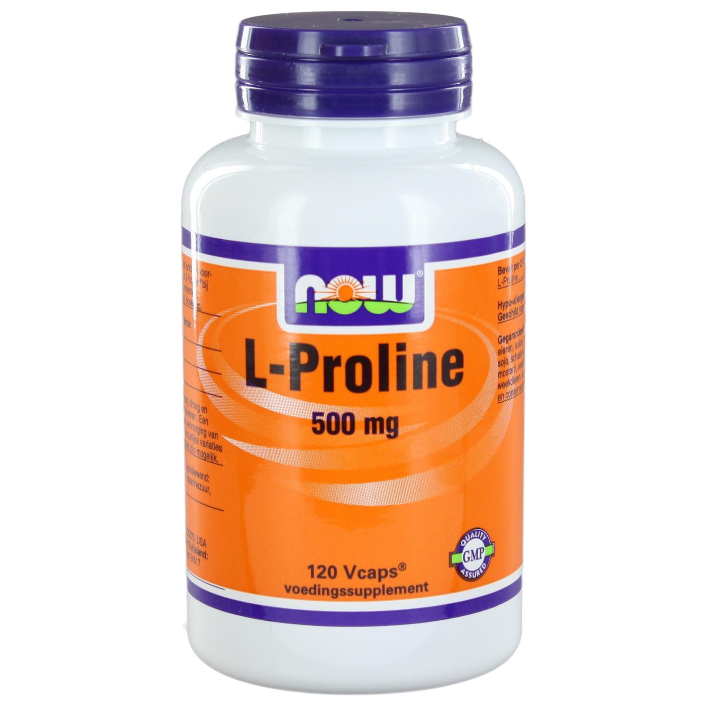 NOW L-PROLINE 500MG 120CP