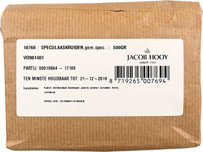 HOOY SPECULAASKRUIDEN 500GR