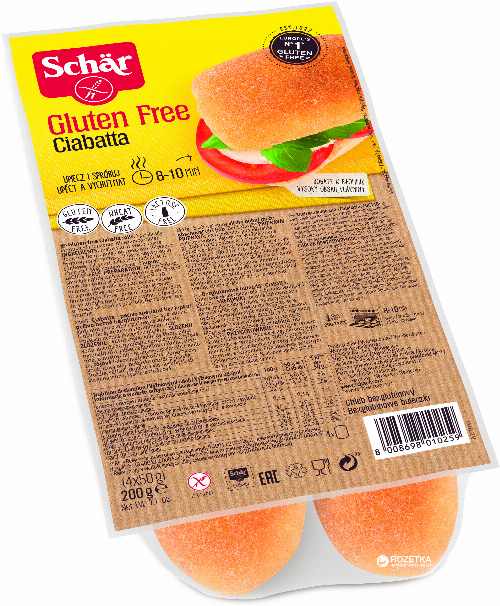 SCHAR CIABATTA 4 BROODJES 200GR