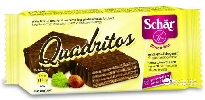 SCHAR QUADRITOS (CACAOWAFELS) 40GR