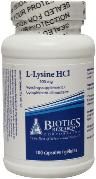 BIOTICS L LYSINE HCL 500 100CP