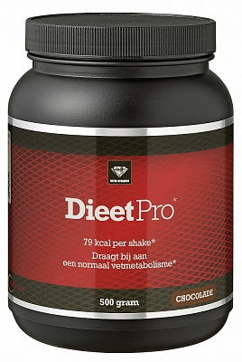 DIEET PRO SHAKE CHOCOLADE 500GR