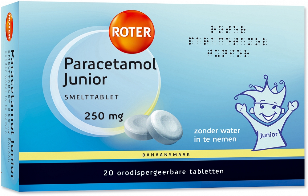 ROTER PARACETA JR SML250MG UAD 20ST