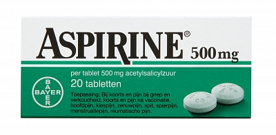 ASPIRINE 500MG ACETYLSALI UAD# 20TB