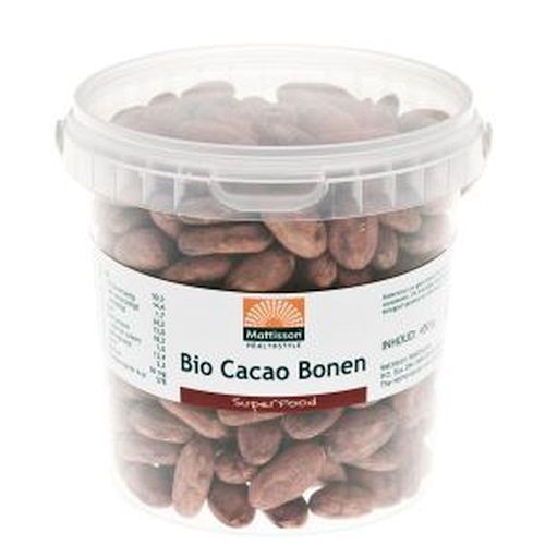 MATTISSON CACAO BONEN RAW BIO 450GR