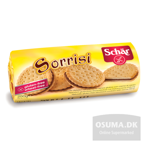 SCHAR SORRISI BISCUIT MET CHOC 250GR