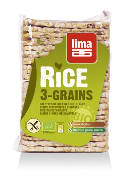 LIMA RIJSTWAFELS 3GRN DUN BIO 130GR