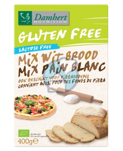 DAMHERT GV BAKMIX WIT BRD&PIZA 400GR